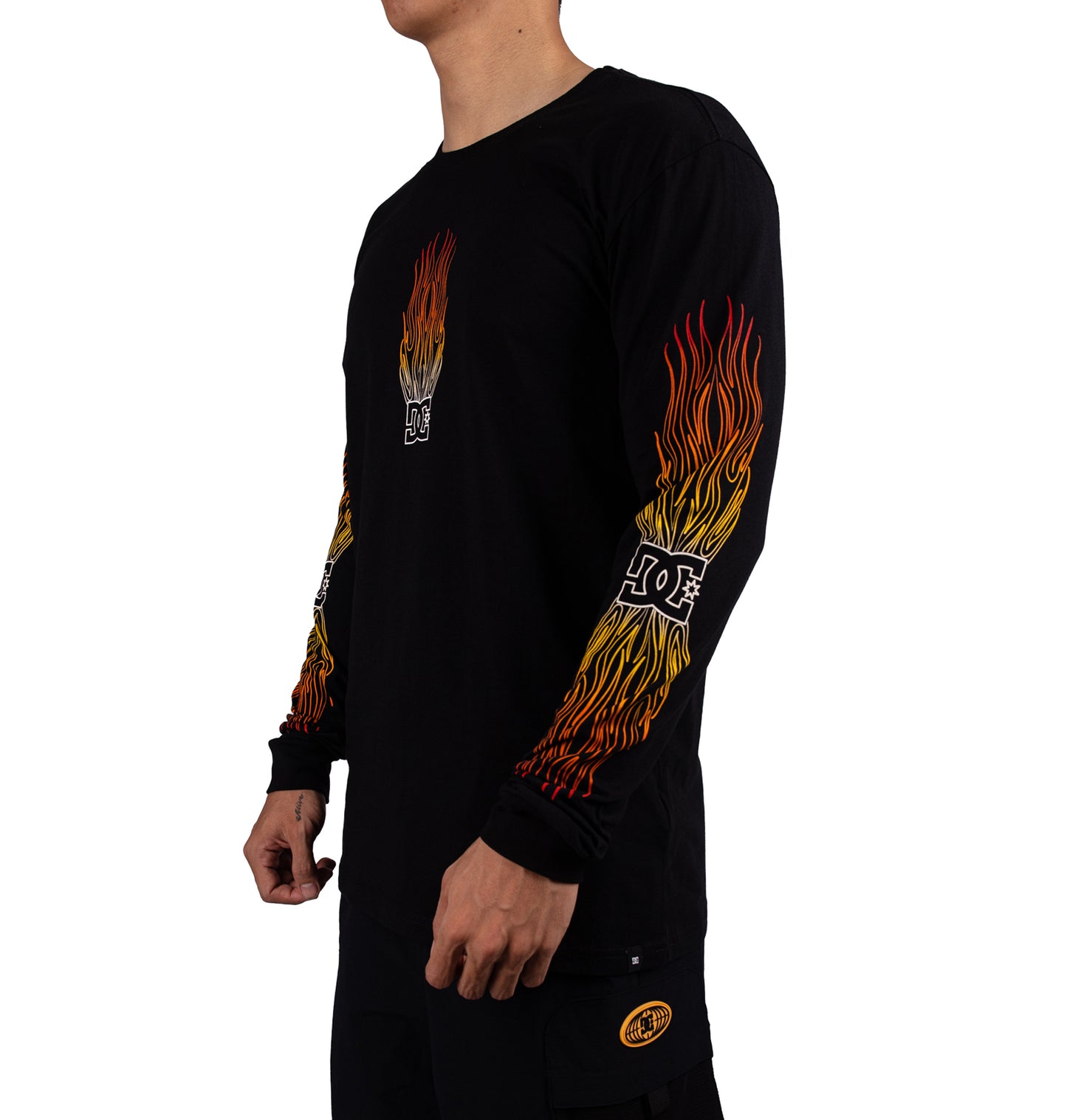 Mens On Fire Long Sleeve T-Shirt - DC Shoes Singapore