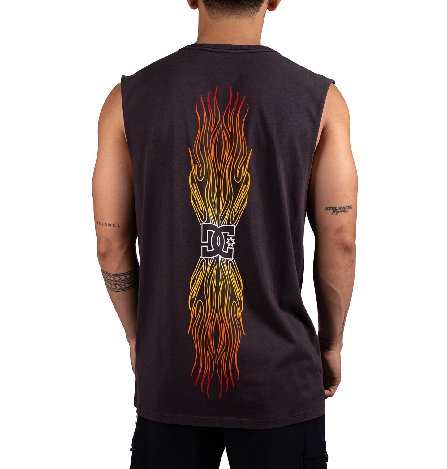Mens On Fire Muscle Tee - DC Shoes Singapore