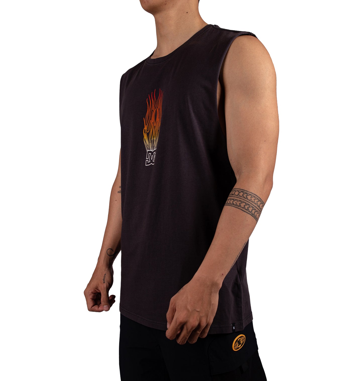Mens On Fire Muscle Tee - DC Shoes Singapore