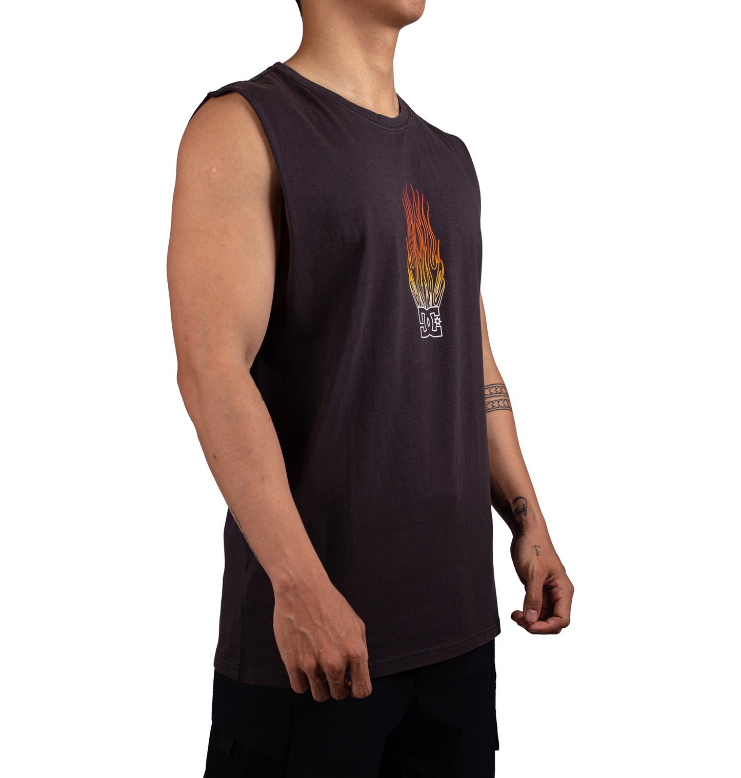 Mens On Fire Muscle Tee - DC Shoes Singapore