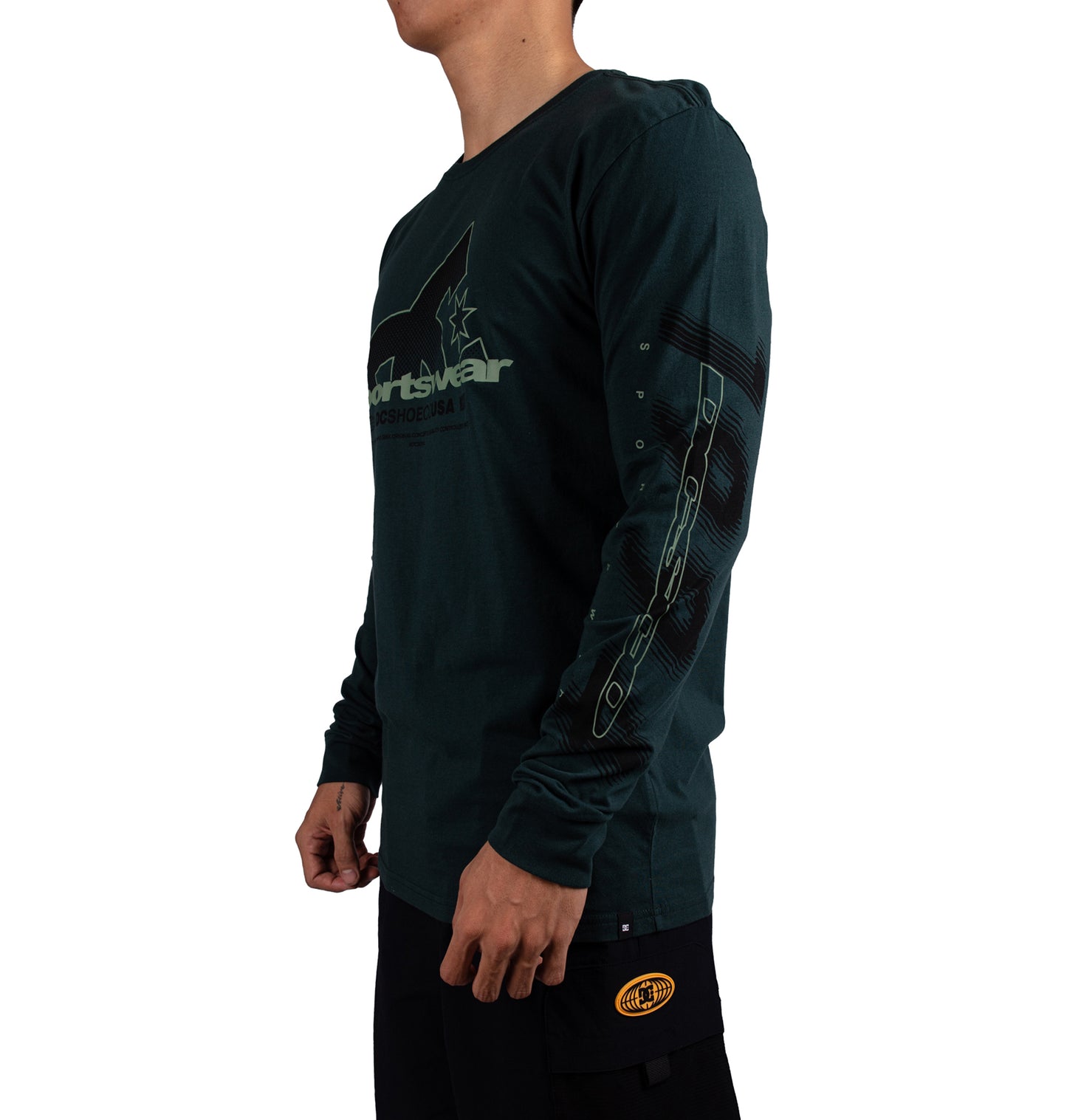 Mens Combative Long Sleeve T-Shirt - DC Shoes Singapore