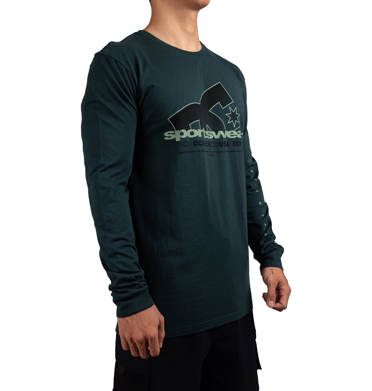 Mens Combative Long Sleeve T-Shirt - DC Shoes Singapore